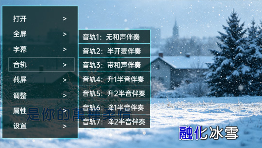 视频伴奏升调降调
